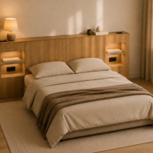 Tête de lit Horizon avec niches encastrées